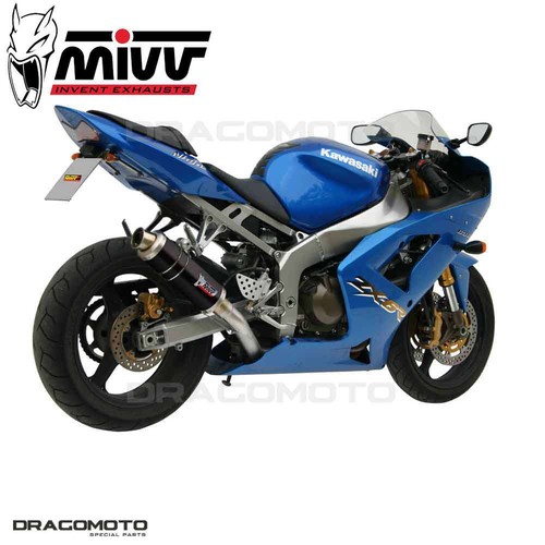 échappement KAWASAKI ZX-6 R 636 2003 2004 MIVV Gp Noir - Photo 2/4
