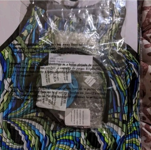 Dreamgirl The Beat Goes On Groovy Halloween Costume Cosplay Mini Halter Dress 1X - Picture 5 of 5