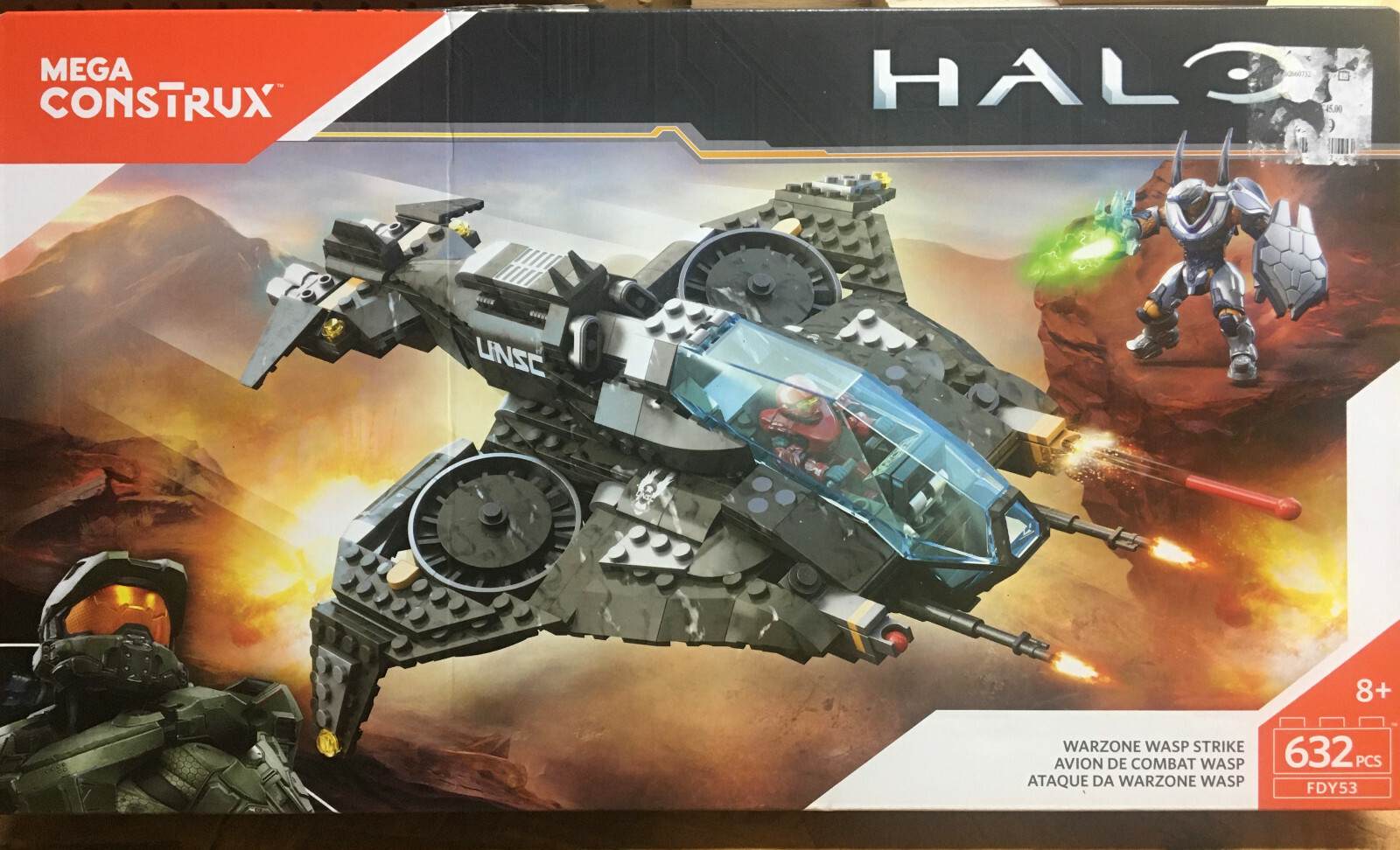 mega construx halo 5 warzone wasp strike building set