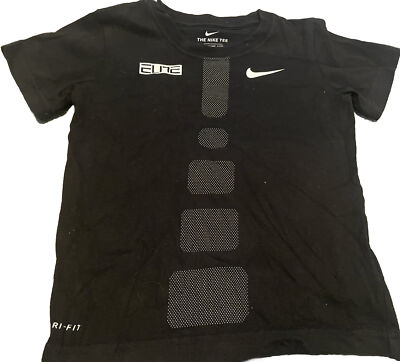 Boys Nike Elite Dri-Fit Black Tee Size 4T Athletic Cut