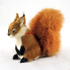Small Fake Artificial Squirrel Realistic Home Garden Decor Taxidermy 11cm-18cm H