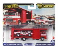 Hot Wheels Team Transport #82 '73 Plymouth Duster /Second Story Lorry JBM38