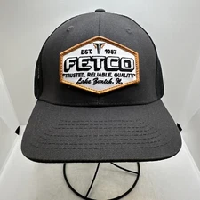 Fetco Patch Hat Lake Zurich Fla Gray Trucker Mesh Snapback Hat