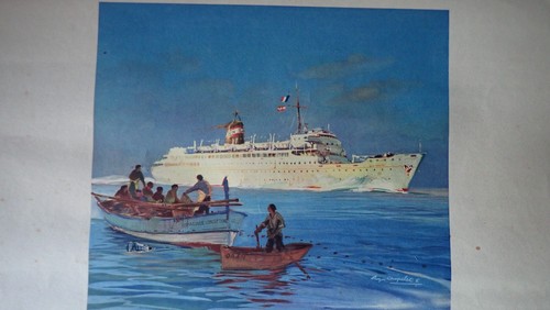 COMPAGNIE de NAVIGATION MIXTE~PAQUEBOT "KAIROUAN"-1950~Roger CHAPELET~~ - Picture 18 of 18