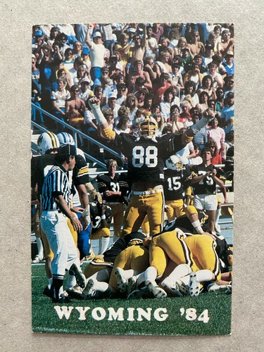 CFB 1984 WYOMING COWBOYS College Football Schedule University of