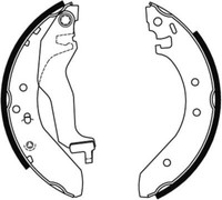 TRW Bremsbackensatz Bremsbacken Hinten FüR Honda Civic VI Hatchback EJ EK
