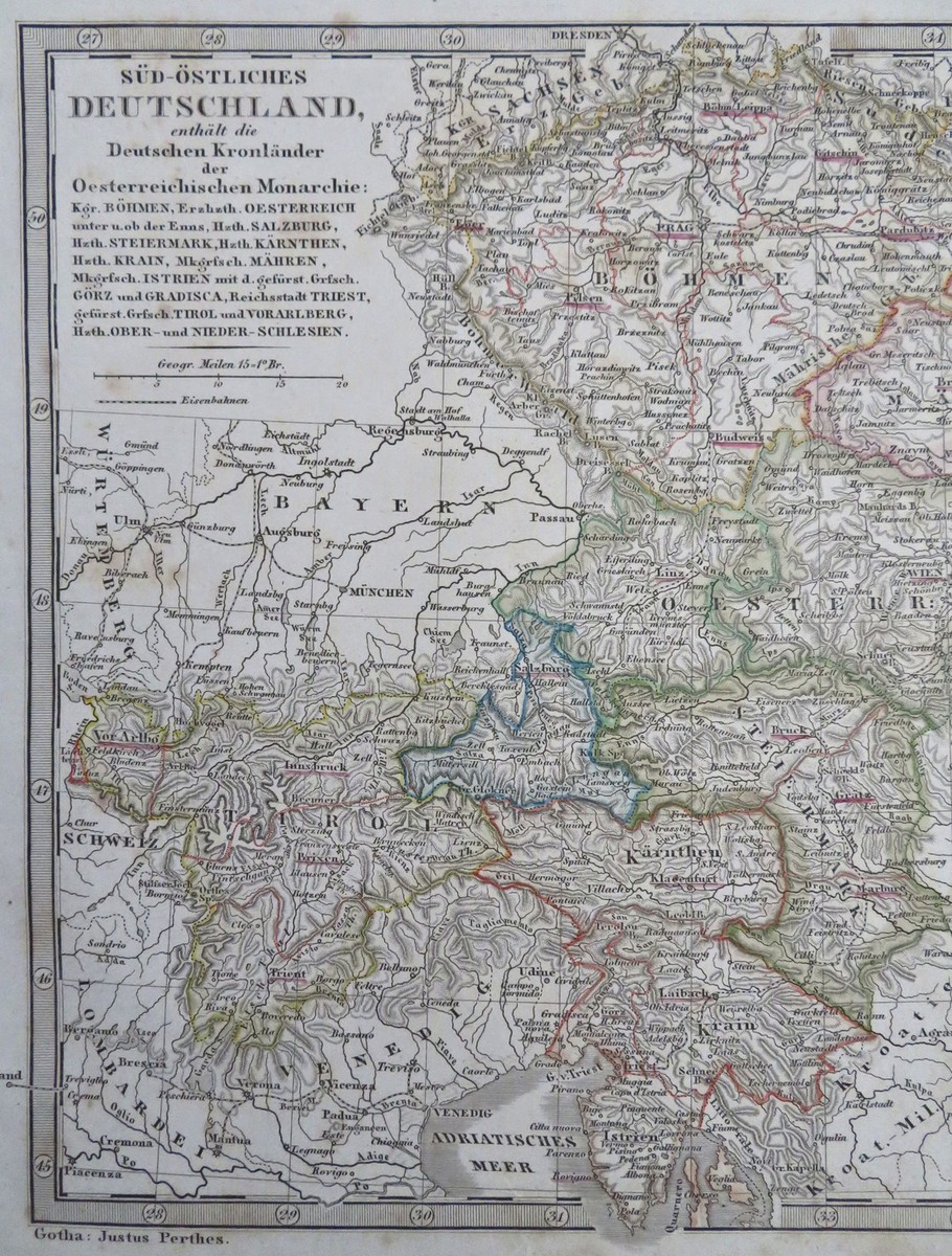Austria Southeastern Germany Bohemia Vienna Prague Salzburg 1852