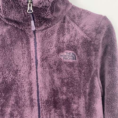 The North Face Women Medium Jacket Purple Oso Fleece Coat Zip Front Sherpa - Picture 3 of 10