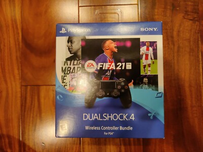 Sony PlayStation 4 DualShock 4 CUH-ZCT2U Wireless Controller Black With FIFA 21 