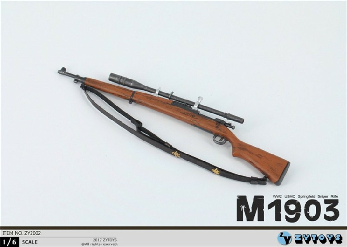 ZY TOYS 1/6 ZY2002 M1903 Sniper Rifle Weapon Gun For 12