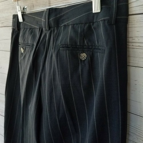 Pantalones de vestir Theory Max C sastre para mujer talla 8 gris a rayas lana pantalones de carrera - Imagen 2 de 11