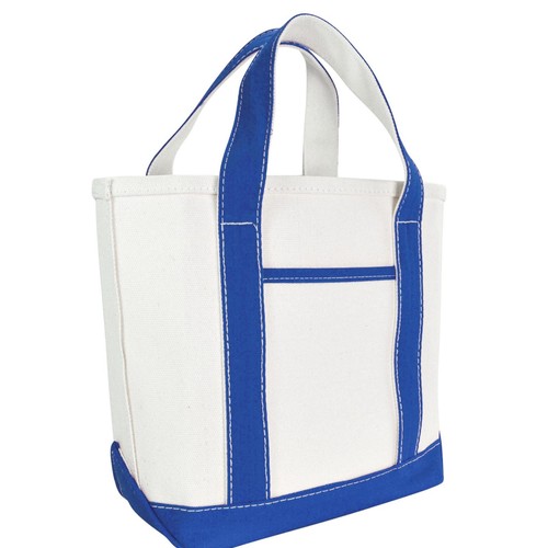 DALIX 14" Small Cute Cotton Canvas Gift Tote Wedding Bag Pink Purple Red Blue - Picture 31 of 43