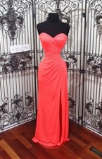 SR646 LA FEMME SZ 6 SALMON 389 BRIDESMAID PROM FORMAL GOWN DRESS