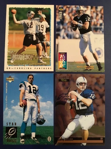 1995 Topps #5-210-224 KERRY COLLINS Rookie Lot PENN STATE 4 Cards LOOK ! 