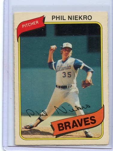 1980 Topps Phil Niekro Atlanta Braves #130 ⭐️💥🎯 EX