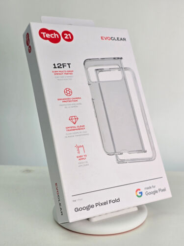 Tech21 EVO Case For Google Pixel Fold - CLEAR - New - Picture 4 of 6