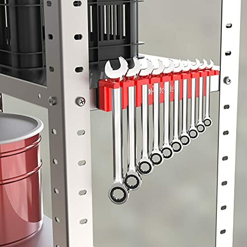 Magnetischer Schraubenschlüssel Organizer Halter passt SAE 3/8" bis 15/16" metrisch 10 mm bis 19 mm - Bild 2 von 7