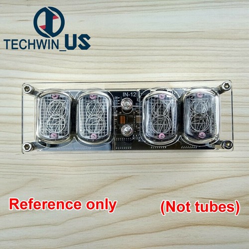 4-bit Glow Tube Clock Colorful DS3231 Nixie Clock LED IN-12A IN-12B - Picture 9 of 10