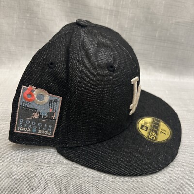 Los Angeles Dodgers MLB New Era Denim 59FIFTY Fitted Hat Size 7 3