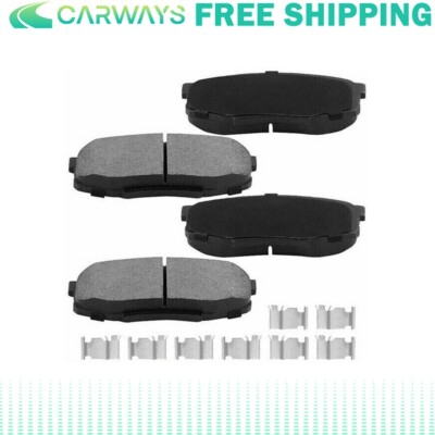 Front Ceramic Brake Pads w/Clips for Nissan Juke Maxima Sentra Rogue A16 IN
