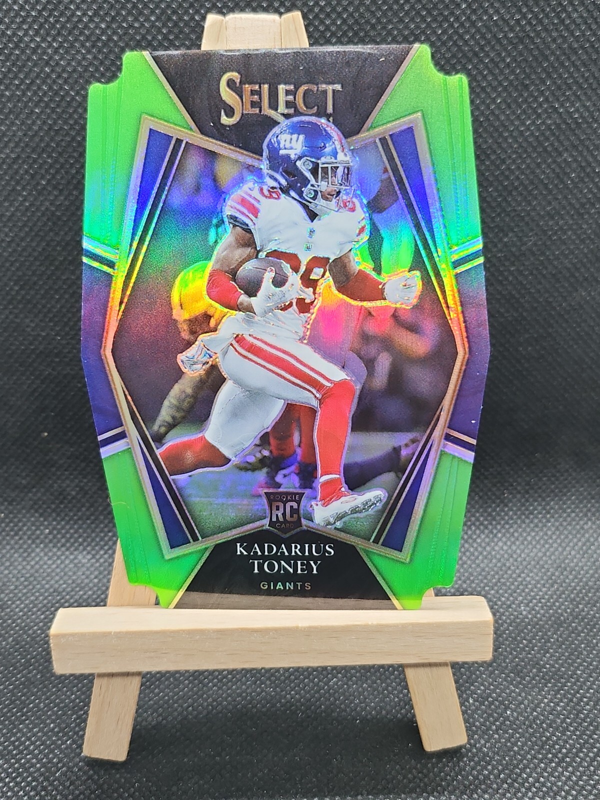 2021 Panini Select Kadarius Toney Green #d 118/349 Premier Level Die-Cut Rookie