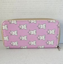 Pink unicorn zip around wallet