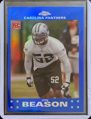 Joe Beason - Blue Refractor - 2007 Topps Chrome Football - Rookie #TC245