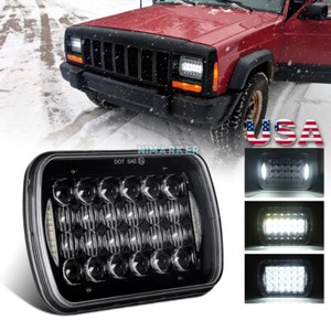 5x7" 7x6" Headlight Halo Projector H4 Hi-Lo DRL For Chevy Corvette C4 1984-1996 5x7" 7x6" Headlight Halo Projector H4 Hi-Lo DRL For Chevy Corvette C4 1984-1996