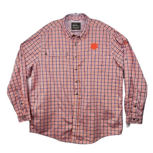ovo dress shirt October's Very Own OVO Shirt Mens 2XL Blue Pink Stripe Rugby White Collar Owl