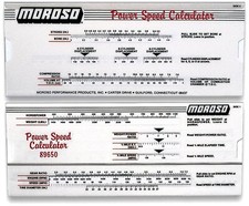 Moroso 89650 Power Speed Calculator