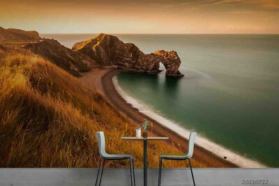 3D Rocks Sea Sky Landscape Nature Wallpaper Wall Murals Removable Wallpaper