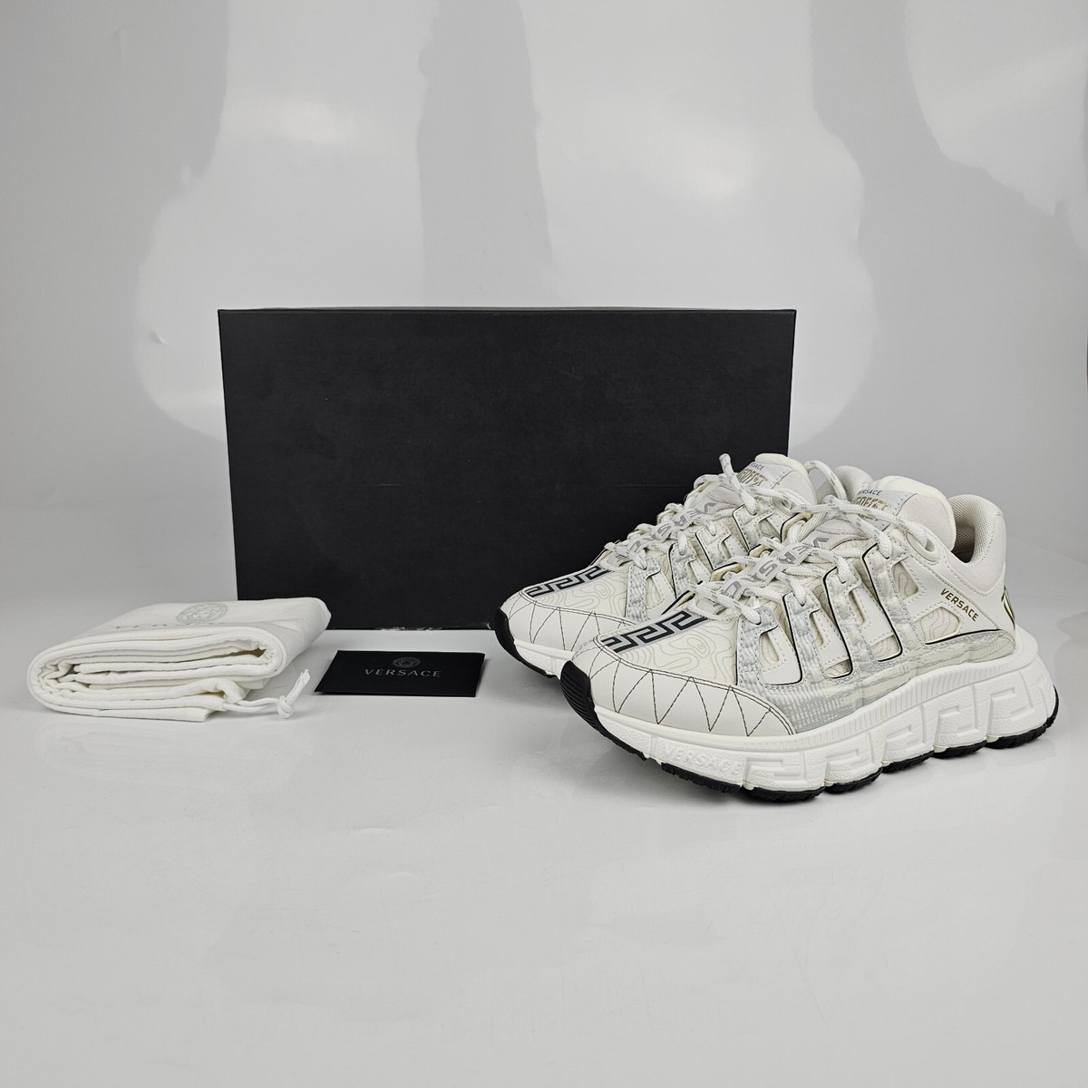 VERSACE Women's Trigreca White Sneakers New | eBay