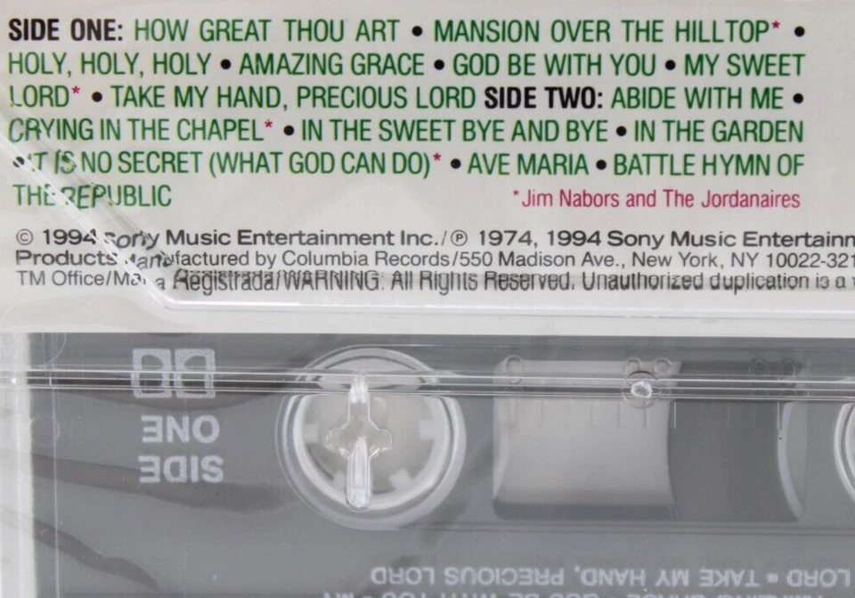 JIM NABORS INSPIRATIONAL FAVORITES GOSPEL SEALED NEW CASSETTE 1994 VINTAGE SONY - Image 4 of 4