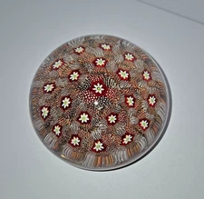 Murano Millefiori Art Glass Paperweight 1540