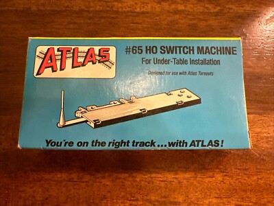 Atlas HO Switch Machine #65 Designed For Under-Table Installation with Atlas Tur