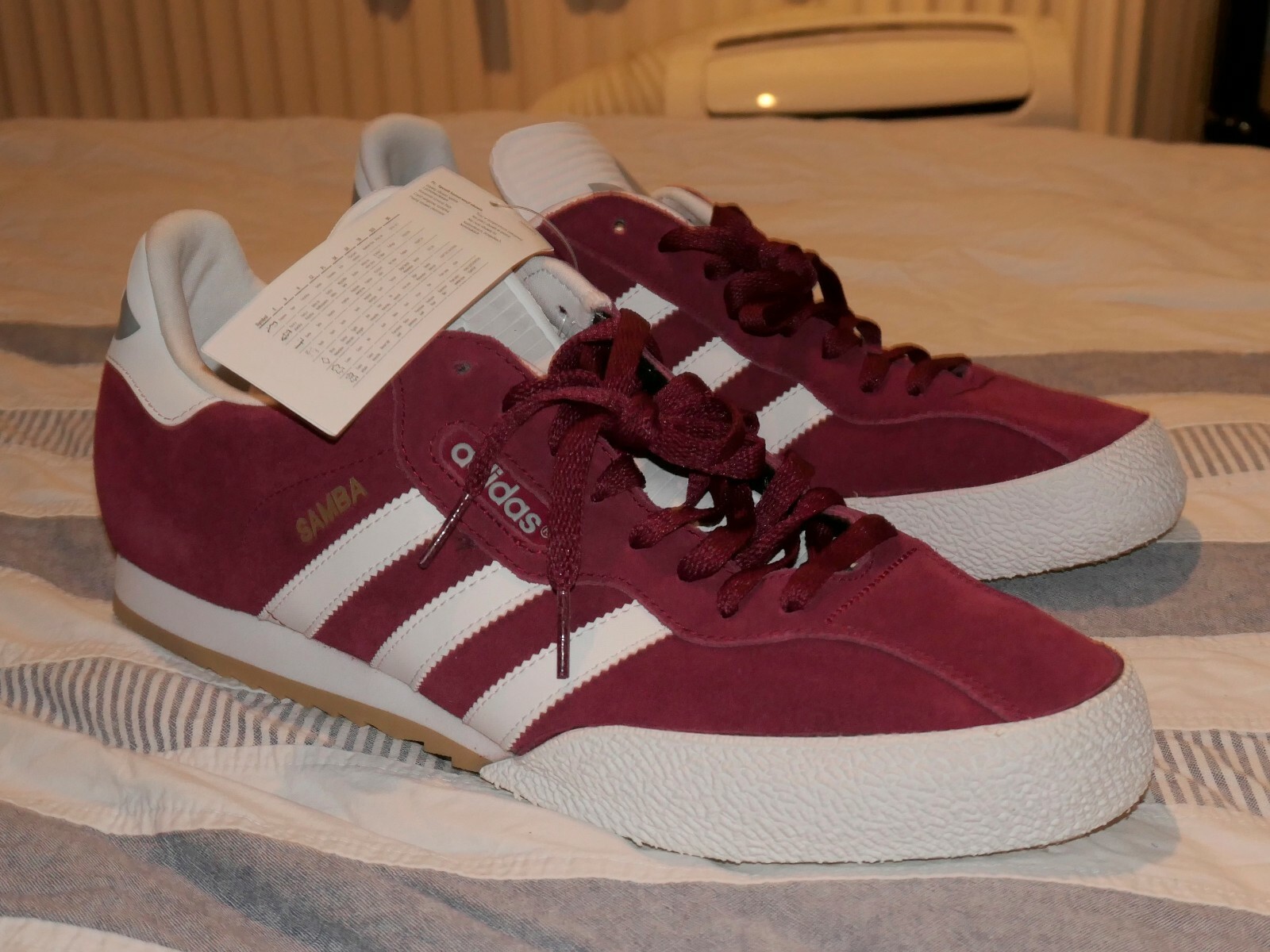 adidas samba super suede burgundy