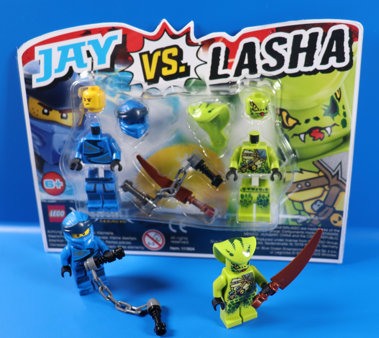 ЛЕГО Ниндзяго 111904 фигур Джей против. Лаша МИТ Ваффен