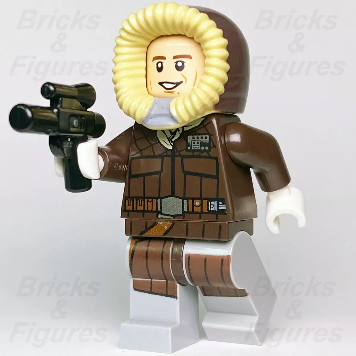 LEGO Star Wars Han Solo Minifigure Rebel Alliance Hoth Outfit 75138 sw0709