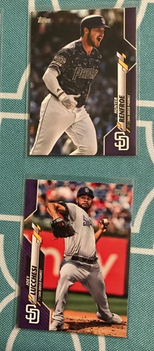 (4) 2020 Topps Series 1 San Diego Padres Purple Parallel Lot Rare Meijer - Picture 3 of 3