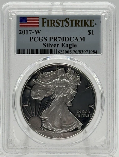 2017 W American Silver Eagle First Strike PCGS PR 70 DCAM *STL