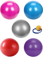 GYM EXERCISE YOGA SWISS BALL FITNESS PREGNANCY BIRTHING ANTI BURST + PUMP 65CM 