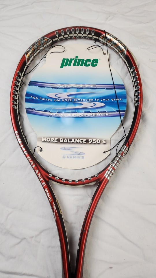 VTG NOS Prince MORE Balance 950 S Tennis Racket TX102A 4 1/4" MP 100 Sq