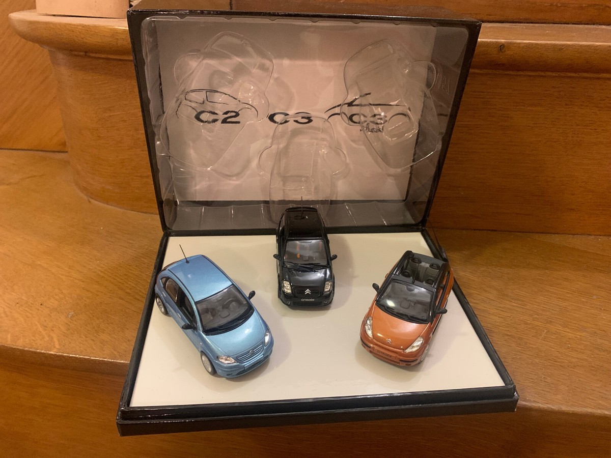 Coffret Norev 1/43 - Citroën C2, C3 Et C3 Pluriel - Miniatures - Occasion
