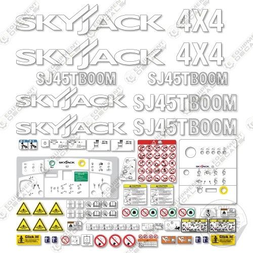Fits SkyJack SJ45T Decal Kit Boom Lift Replacement Stickers - 3M Vinyl!