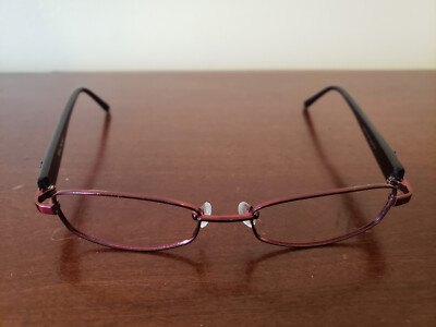 Vera Wang Lavish BU Burgandy w/ Rhinestones Glasses Frames 50/17/132 FRAMES ONLY