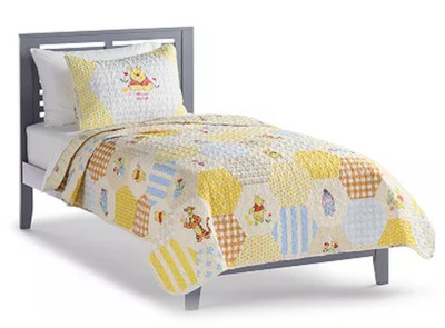 3-pc Disney Winnie The Pooh Reversible FULL/QUEEN Quilt & Shams Set