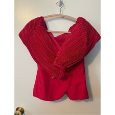 Vintage Coquette 90s Bridesmaid Feminine Hot Pink Two Piece Set Skirt Top