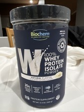 Biochem natural flavor Whey Isolate Protein 100% 20g, 12.3 oz Powder