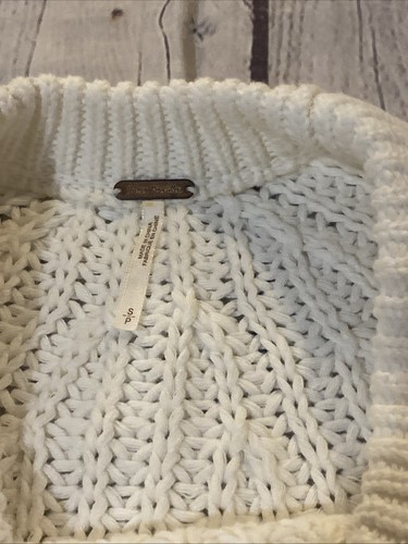 Free People Take Me Home 100% cotton Ivory Sweater Size Small - Picture 14 of 19