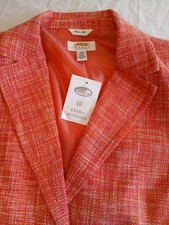 New w/ Tag Vintage Talbots Women 16W Pink Spring Blazer Jacket 164.00 Retail